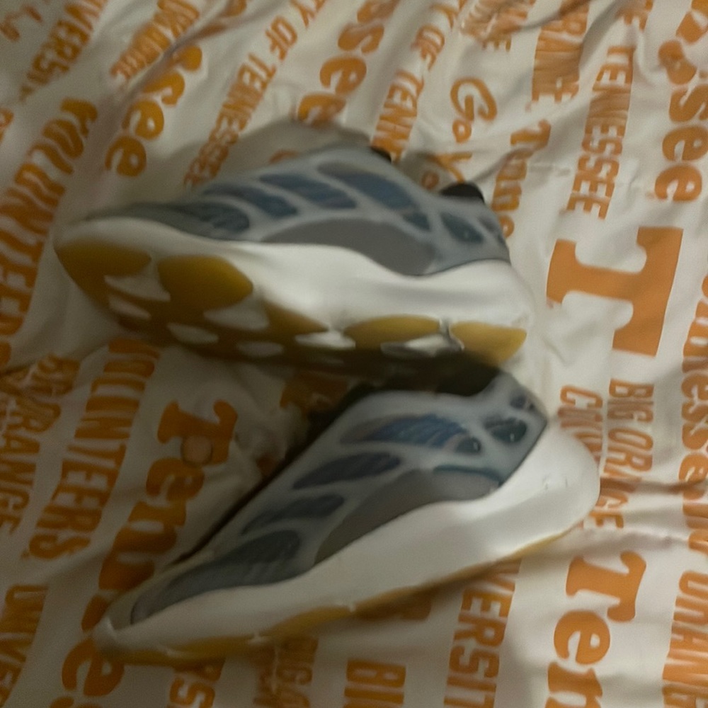 Yeezy 700 boost V3 blue tan and black (they glow in the dark)